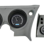 A set of 1968-1977 Corvette Dakota Digital VHX Gauges in a gray color.