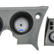 A set of 1968-1977 Corvette Dakota Digital VHX Gauges for a car.