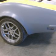 Chevrolet Corvette 1968-1973 rear fenders - 2" flare paint job.