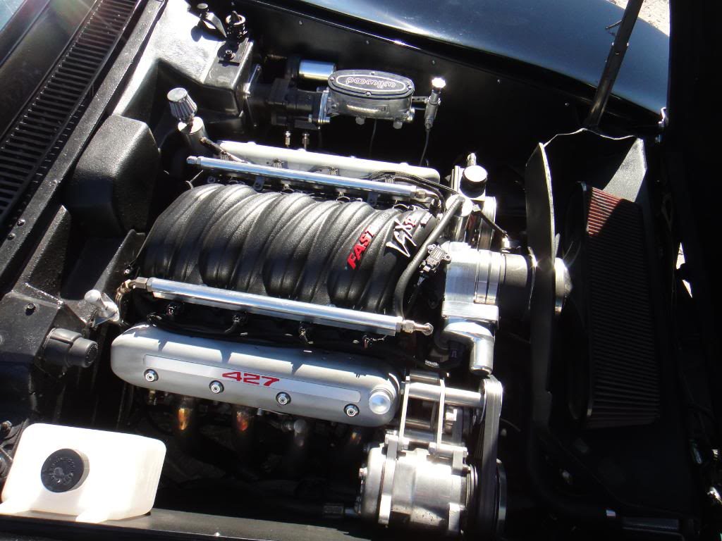 open hood interior car engine