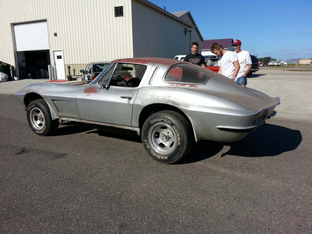 gray corvette with sloped rear 2