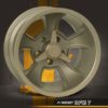 An image of an RPM 7 wheel with a yellow background.