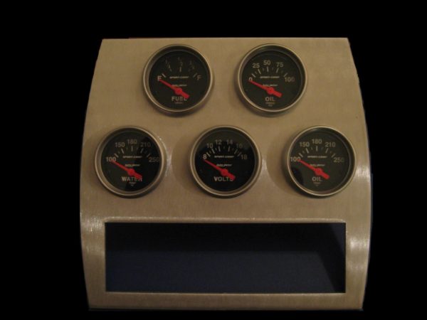 A 1977-1982 CORVETTE AUXILIARY GAUGE PANEL on a black background.