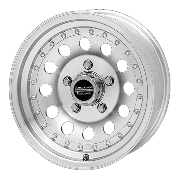 A silver AR62 Outlaw II wheel with a black background.