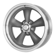 A gray VN205 Classic Torq Thrust II wheel with a chrome rim and spokes.