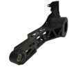 A black 1963-1979 C2 / C3 Corvette - RideTech Coil-Over System - Level 2 front suspension arm for a car on a white background.