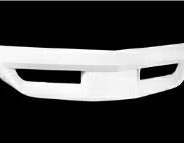 A white plastic ACI 1973-1974 CUSTOM FRONT BUMPER cover on a black background.