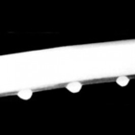 A black and white photo of a ACI 1963-1967 FRONT LOWER NOSE PANEL.