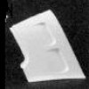 A black and white photo of an ACI 1963-1964 PILLAR POCKET REPAIR PANEL, PAIR piece of plastic.