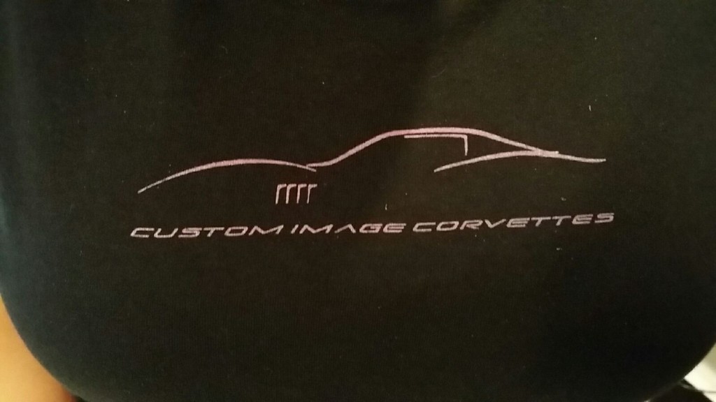 Custom made corvettes logo with black background