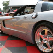 A silver C5 Wide Body Kit With Hood car.