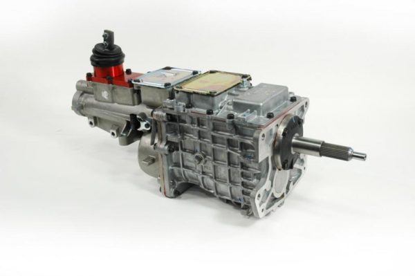 A NEW Tremec TKO500 Quick Launch for GM gearbox on a white background.