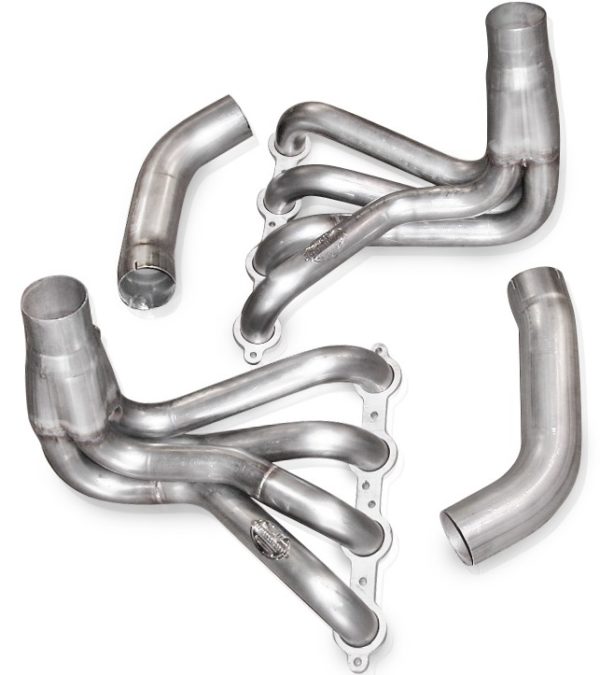 A set of Chevy Corvette LS1 1963-82 Headers: 1 7/8" Side Exhaust Mill for a car.