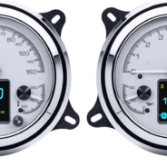 Two DAKOTA DIGITAL HDX 3-1 gauges on a white background.