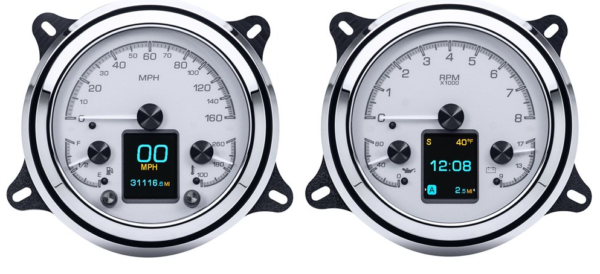 Two DAKOTA DIGITAL HDX 3-1 gauges on a white background.