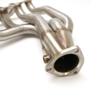 A C2 / C3 Corvette LS Conversion Mid-Length Header on a white background.