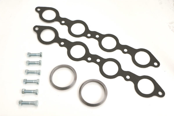 A set of C2 / C3 Corvette LS Conversion Mid-Length Headers on a white background.