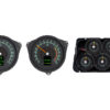A set of gauges on a white background.