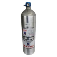 A SPA 4FIRE - 10LBS AUTOMATIC/MANUAL FIRE SUPPRESSION gas bottle on a white background.