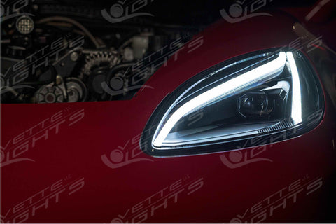 2005-2013 C6 CORVETTE GTR CARBIDE C8-STYLE LED HEADLIGHTS - Custom