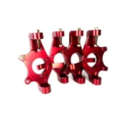A group of X-WIFE DROP SPINDLES - C5/C6 red metal parts.