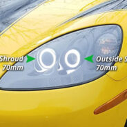 2005-2013 C6 Corvette diode dynamics switchback headlight halo rings.