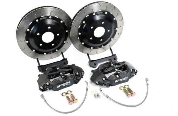 A AP RACING RADI-CAL COMPETITION BRAKE KIT (REAR CP9449340MM)- C6 CORVETTE for a car with a disc and rotor.