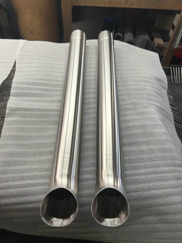 C2/c3 corvette 4 stainless steel side pipes mill finish