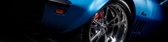 Anthony Ross Tyler photography blue corvette chrome tires